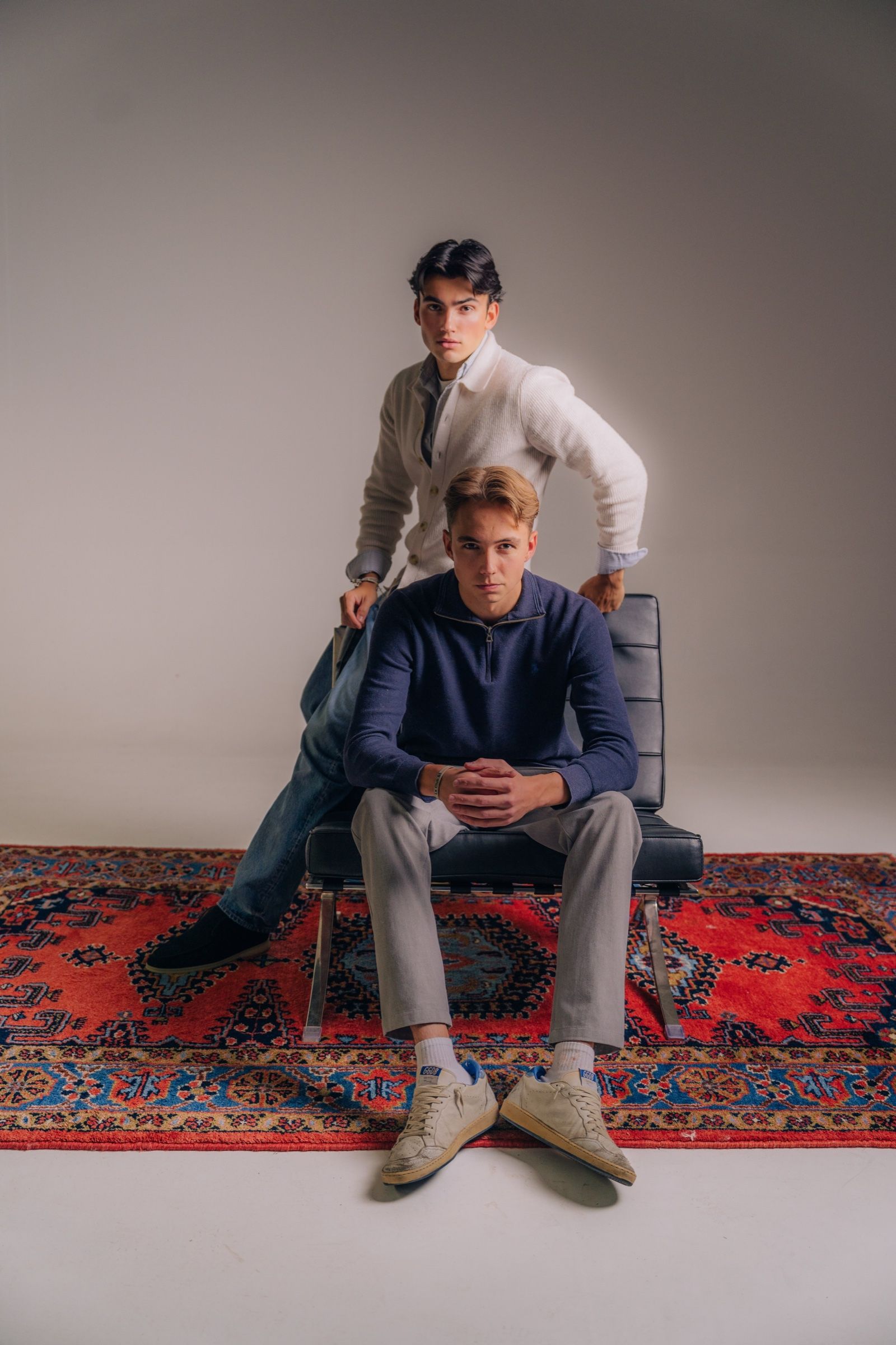 Lucas Sontowski and Tom Schindler of PLUTOO in the studio